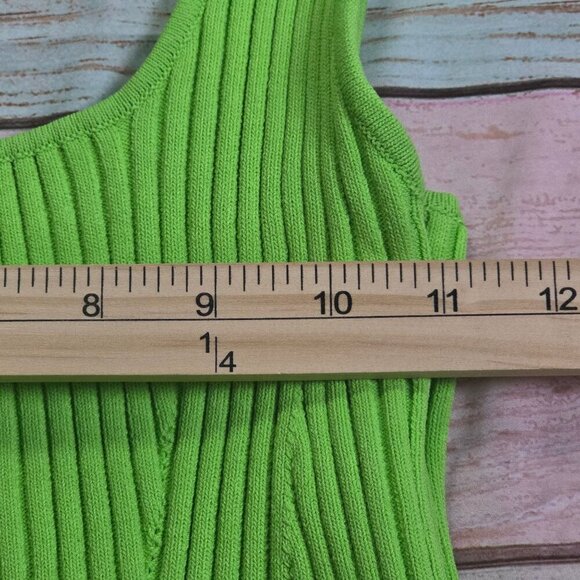 House of Harlow 1960 Jade Lime Knit Maxi Dress, Women's Small NWT - Picture 9 of 12
